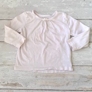 Girls 18-24m White Long Sleeve Basic Tee Baby Toddler Shirt 1989 Place 18m 24m
